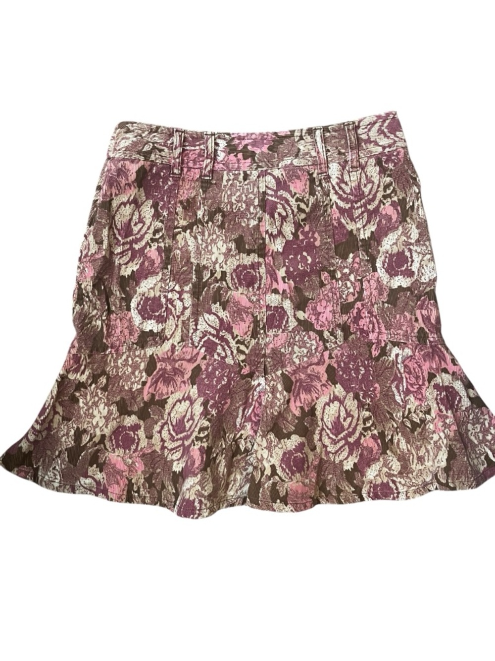 Ann Taylor LOFT Floral Mini Skirt Size 6 Ruffle Hem Boho Feminine - Picture 6 of 8